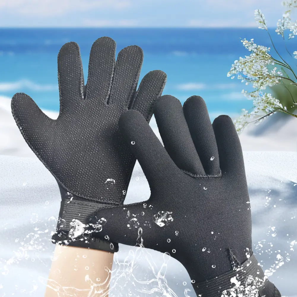 3mm Neoprene Scuba Diving Gloves Waterproof Wetsuit Water Gloves Keep Warm Outdoor Fishing Gloves for Winter Swimming
