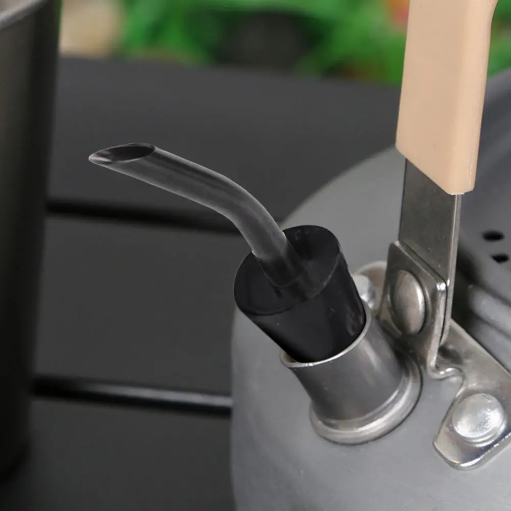 Outdoor Camping Kettle Spout Extension Nozzle Silicone Stainless Steel Coffee Filter Extension Tube Spouts for Camping Hiking