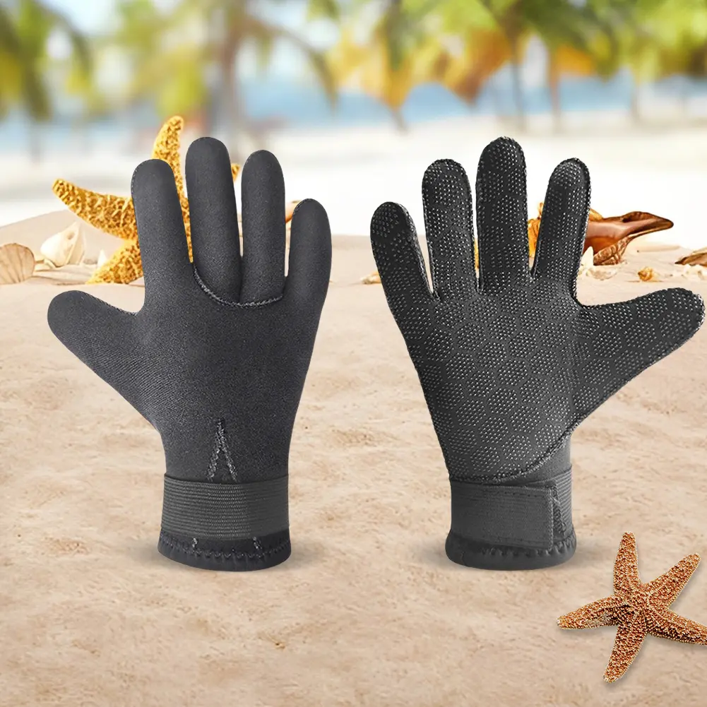 3mm Neoprene Scuba Diving Gloves Waterproof Wetsuit Water Gloves Keep Warm Outdoor Fishing Gloves for Winter Swimming