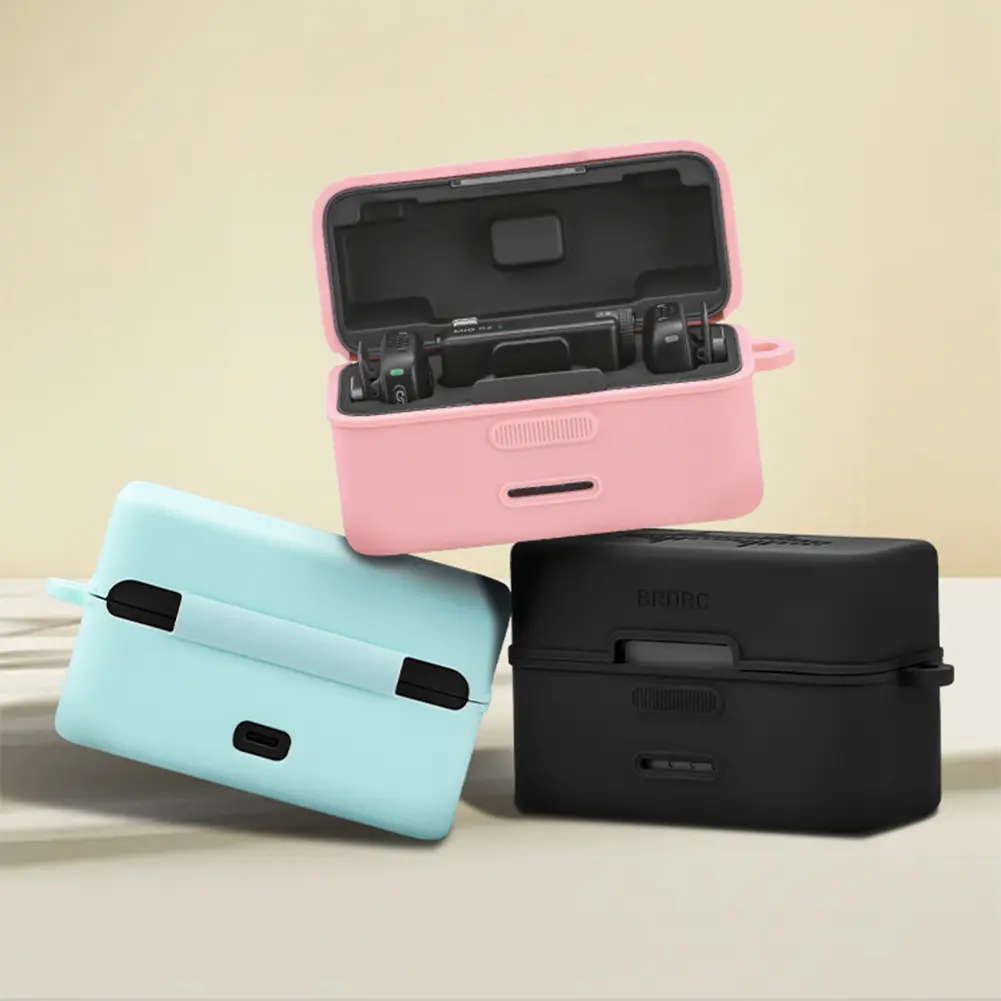 For DJI Mic Mini Silicone Protective Case Dustproof Soft Silicone Case Drop-proof Skin Cover Case Wireless Microphone Accssories
