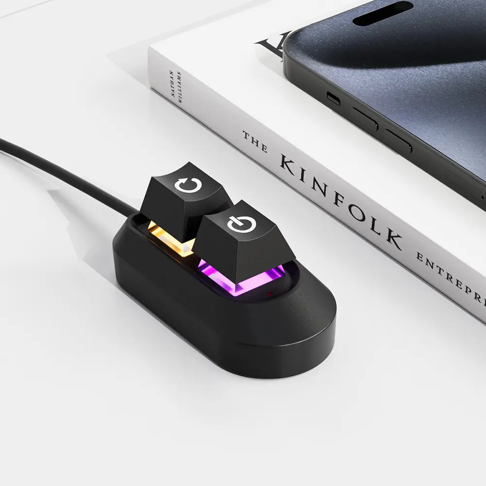 2M Desktop Computer Power Button PC Switch Mechanical Key External Power On Off Power Supply Button Restart Button for PC Case
