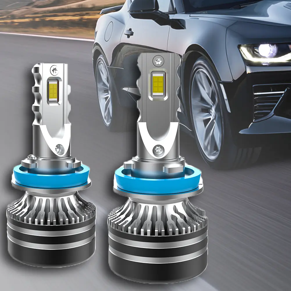 2Pcs LED Headlight Bulbs 200W 20000LM H11 Auto LED Lamp Fog Bulb IP68 Waterproof Car LED Headlight DC 9-16V LED Headlamp 6000K