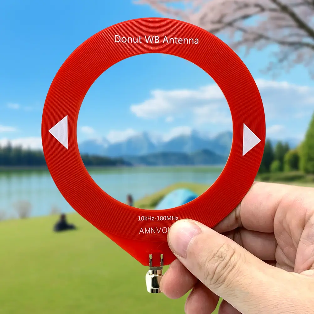 10khz-180mhz Donut MW/SW Antenna Donut WB Antenna Mini Ring Antenna Module for All Models of Radios Walkie Talkies SDR