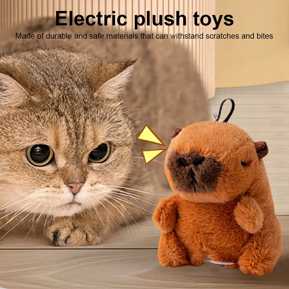Flying Bird Cat Toy Interactive Cat Toys Kitten Chirping Bird Toy Plush Cats Pets Teasing Toys Chirping Flapping Bird(no Flying)