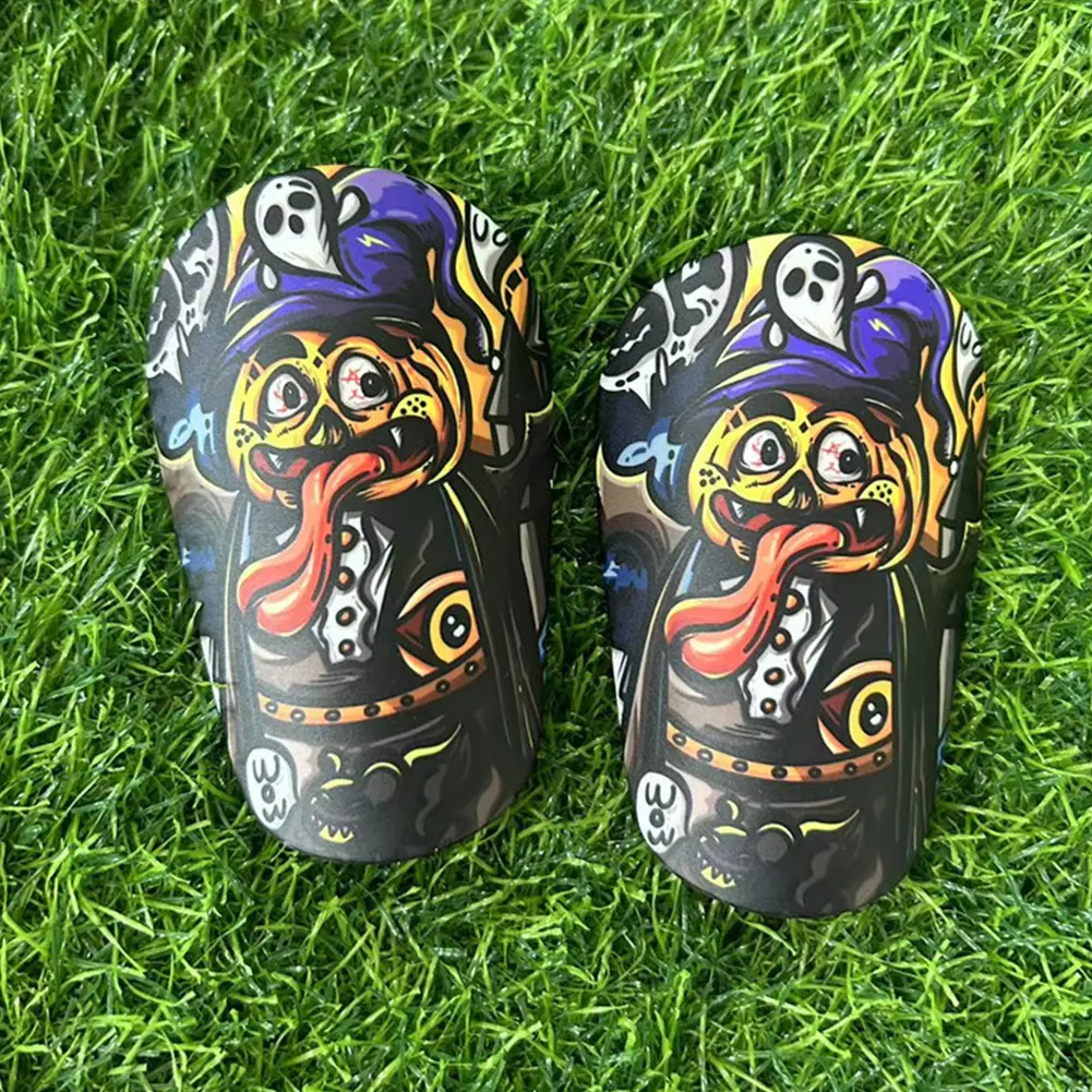 1 Pair Mini Football Shin Pad Wear-Resistant Lightweight Portable Soccer Training Shank Board Shock Absorbing Soccer Shin Guards