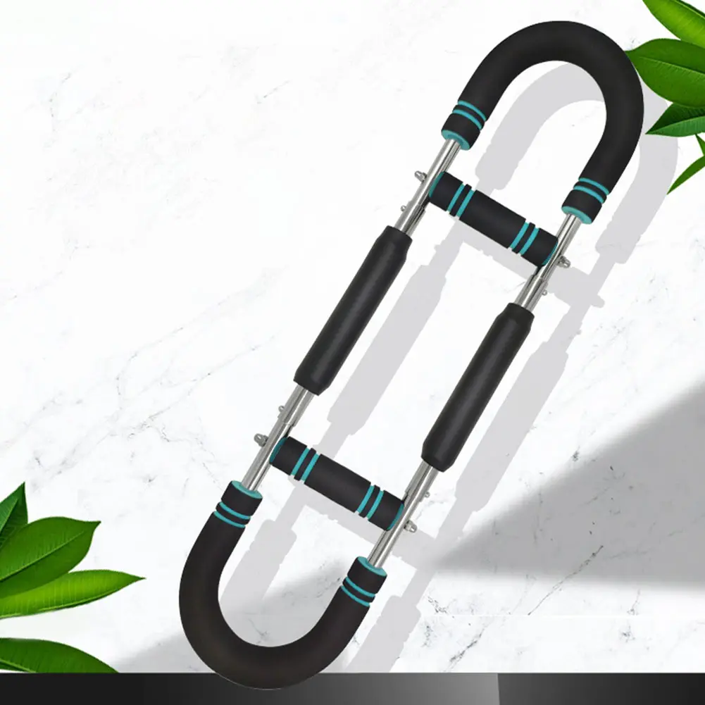 U-Shaped Wrist Strength Exerciser Multifunctional Portable Power Twister Bar Adjustable Chest Expander for Arm Chest Back