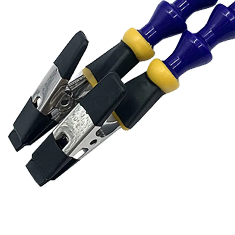 Bench Vise Table Clamp Soldeirng Iron Holder With 2/4/6pcs Flexible Arms Third Hand Tool Aluminum Alloy PCB Soldering Holder