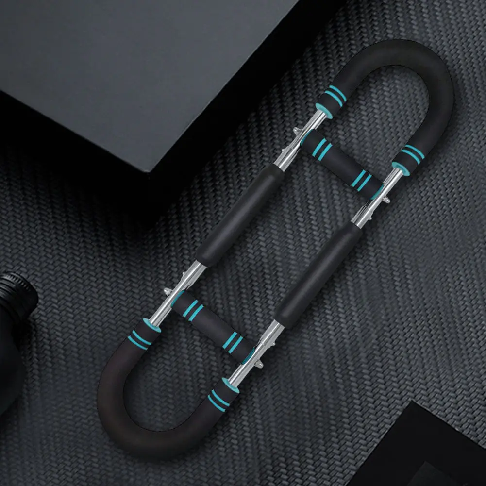 U-Shaped Wrist Strength Exerciser Multifunctional Portable Power Twister Bar Adjustable Chest Expander for Arm Chest Back
