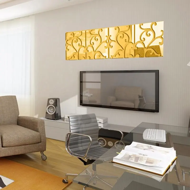 1 Set Wall Art Decals Removable Home Decoration for Living Room Bedroom Wall Decor