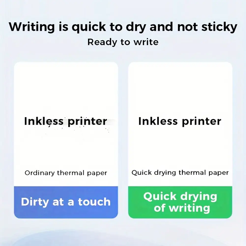 100/200 Sheets Continuous Printing Paper Auto Recognition Official Thermal Paper Multipurpose Printing Paper