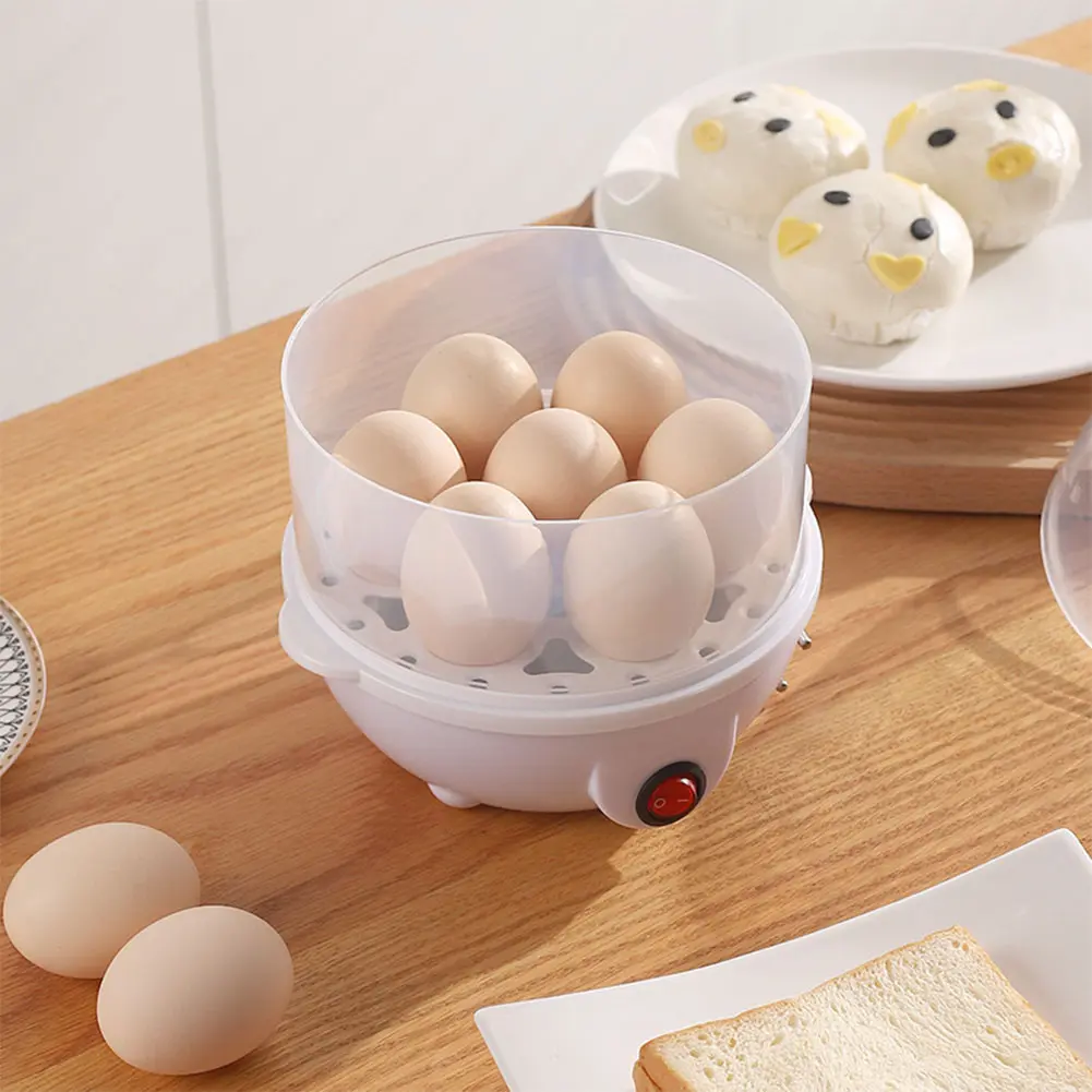 Egg Cooker 7 Egg Capacity Boiled Egg Machine Multi-Functional Electric Egg Boiler for Hard Soft Boiled Eggs