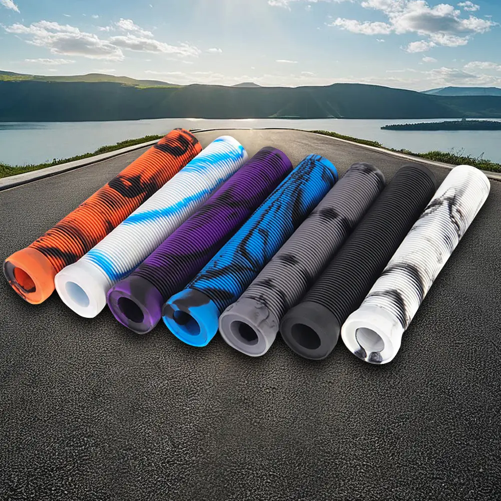 Rubber Bicycle Handlebar Grips Non-Slip Bike Handle Bar Covers Wear-Resistant Bike Handle Grips Cycling Accessories