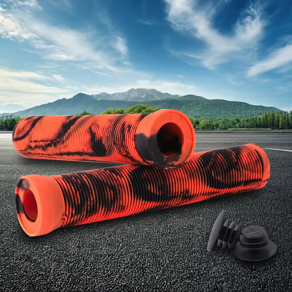 Rubber Bicycle Handlebar Grips Non-Slip Bike Handle Bar Covers Wear-Resistant Bike Handle Grips Cycling Accessories