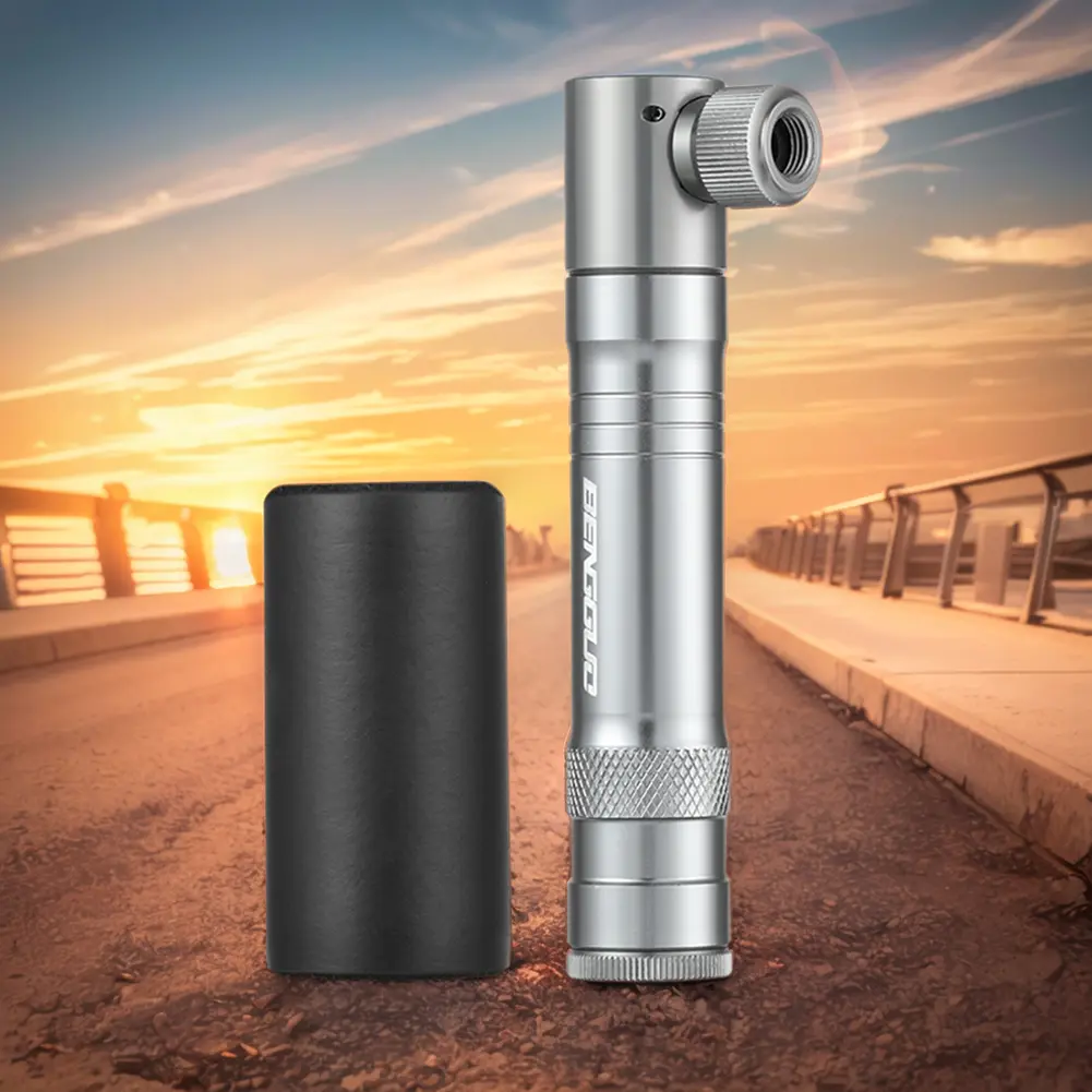 Mini Hand Pump with Tubeless Tire Repair Tool Schrader & Presta Valve CO2 Bike Tire Inflator Aluminum Alloy Bicycle Accessories