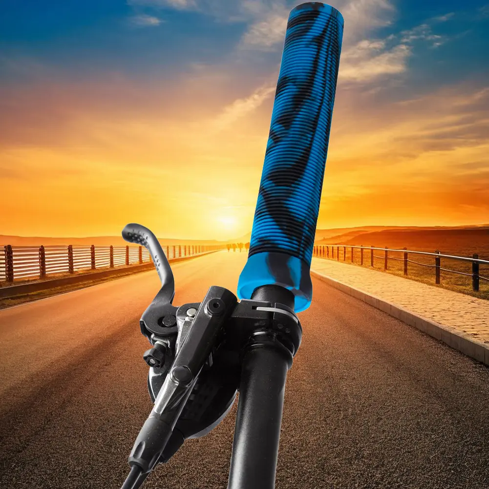 Rubber Bicycle Handlebar Grips Non-Slip Bike Handle Bar Covers Wear-Resistant Bike Handle Grips Cycling Accessories