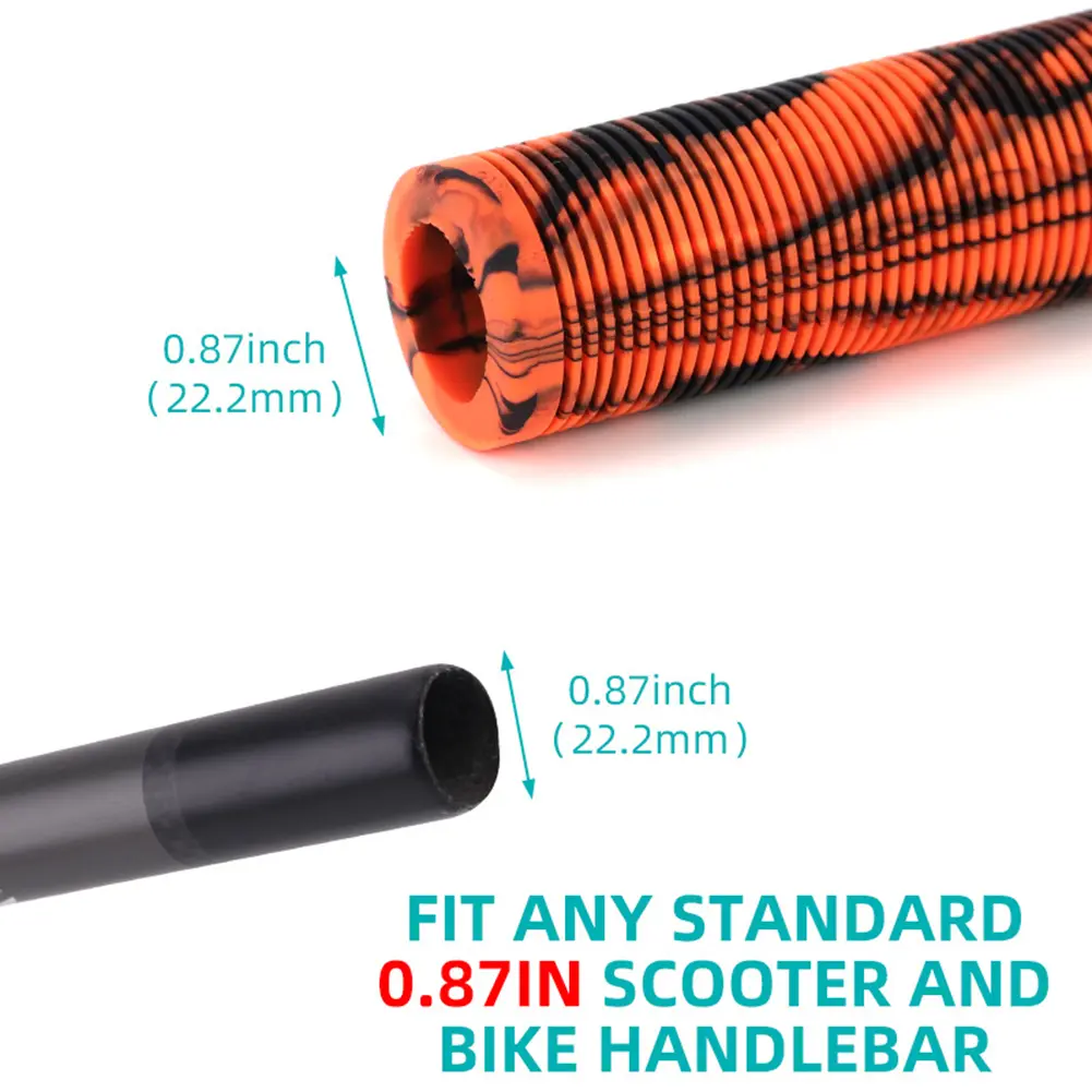 Rubber Bicycle Handlebar Grips Non-Slip Bike Handle Bar Covers Wear-Resistant Bike Handle Grips Cycling Accessories