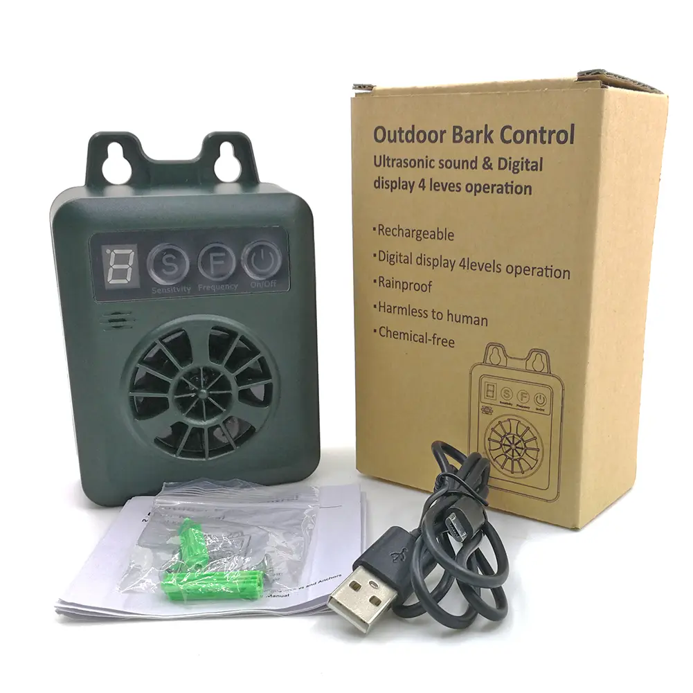Pet Dog Repeller Anti Barking Stop Bark Training Device Trainer Ultrasonic Anti Barking Ultrasonic without Battery
