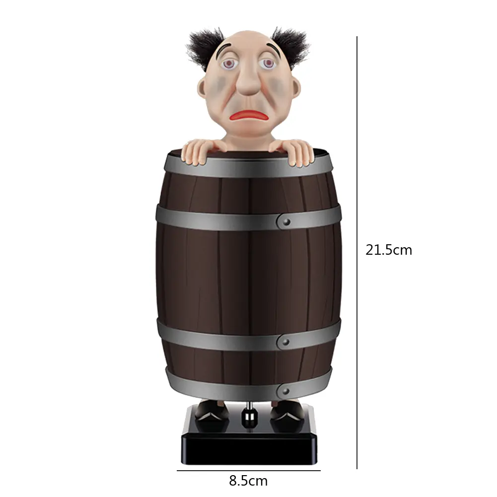 Spoof Cigarette Box Strange Uncle Santa Wooden Barrel Cigarette Box Xmas Novelty Gift Reusable for Father Boyfriend Husband Gift