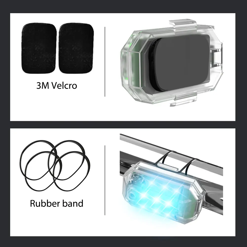 Waterproof 2.4g Remote Control Warning Lights 7 Colors Signal Indicator 30 Modes Wireless for Aircraft Drones