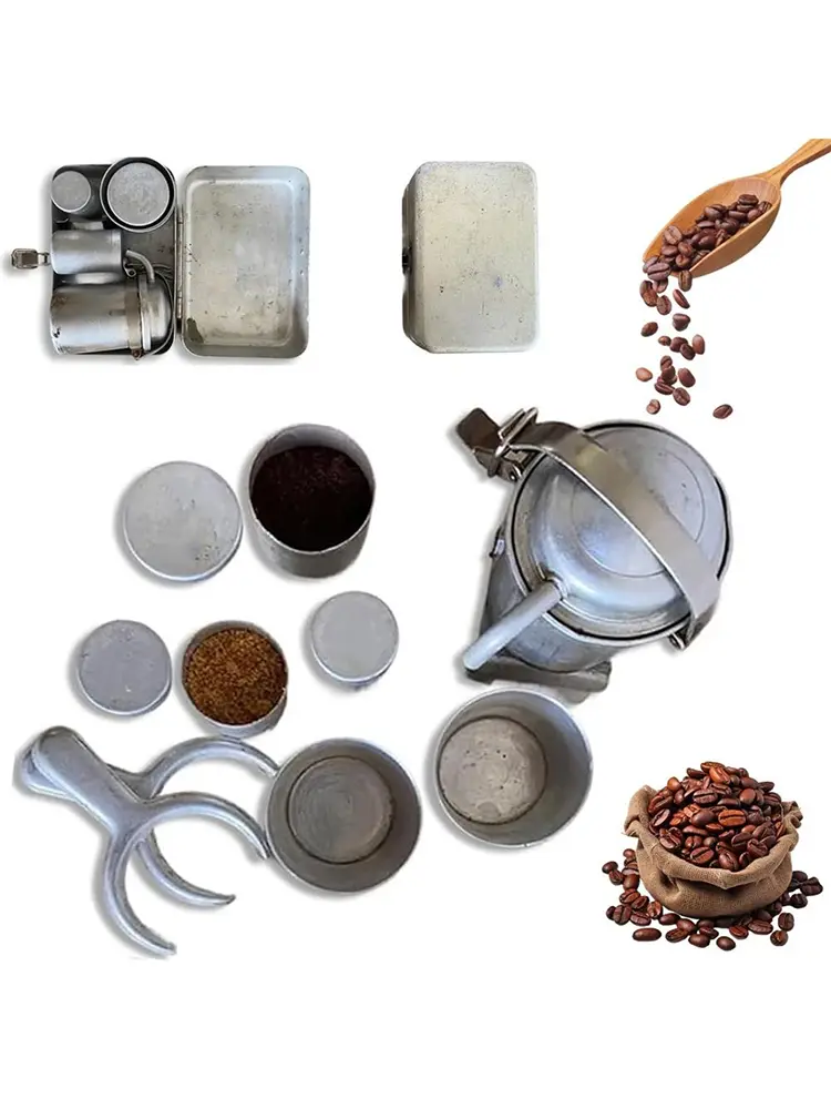Backpacking Coffee Kit Collectible Ornament Collectors Camping Coffee Maker Pour Over Coffee Kit for Campfire Cooking Stove