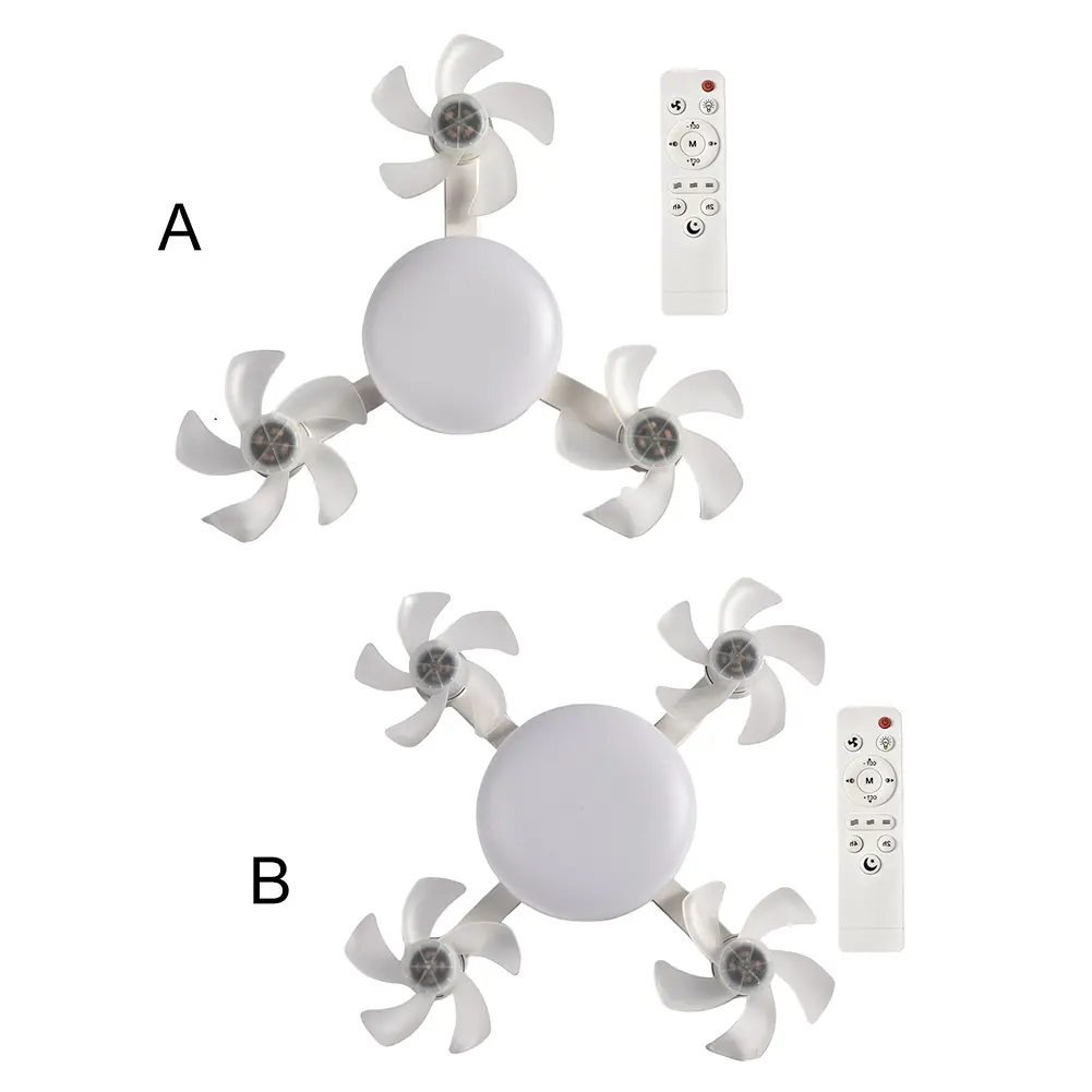 2 In 1 Drone Ceiling Light Fan with LED Light E27 Ceiling Lamps Fan Remote Control Electric Fans for Dining Bedroom Living Room