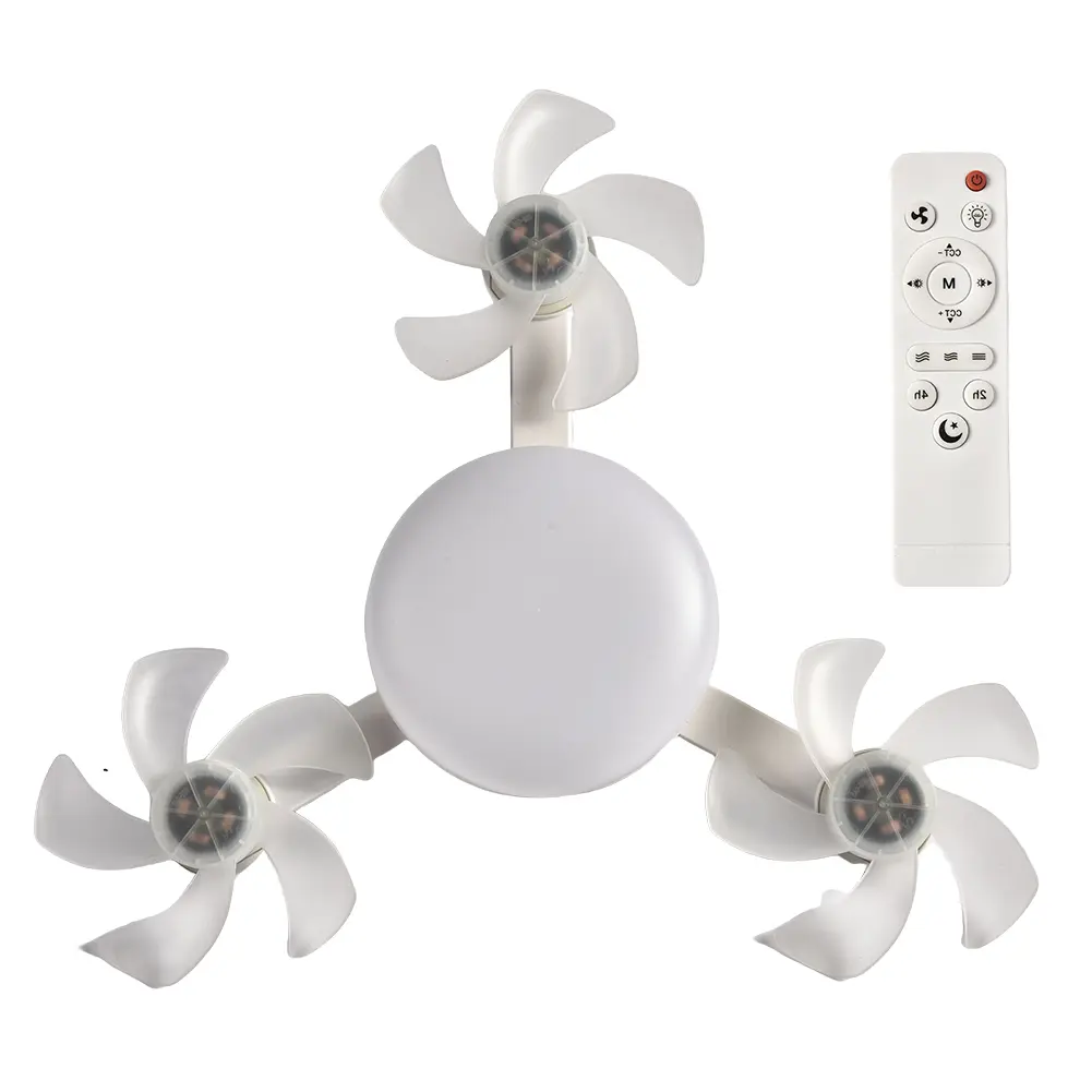2 In 1 Drone Ceiling Light Fan with LED Light E27 Ceiling Lamps Fan Remote Control Electric Fans for Dining Bedroom Living Room