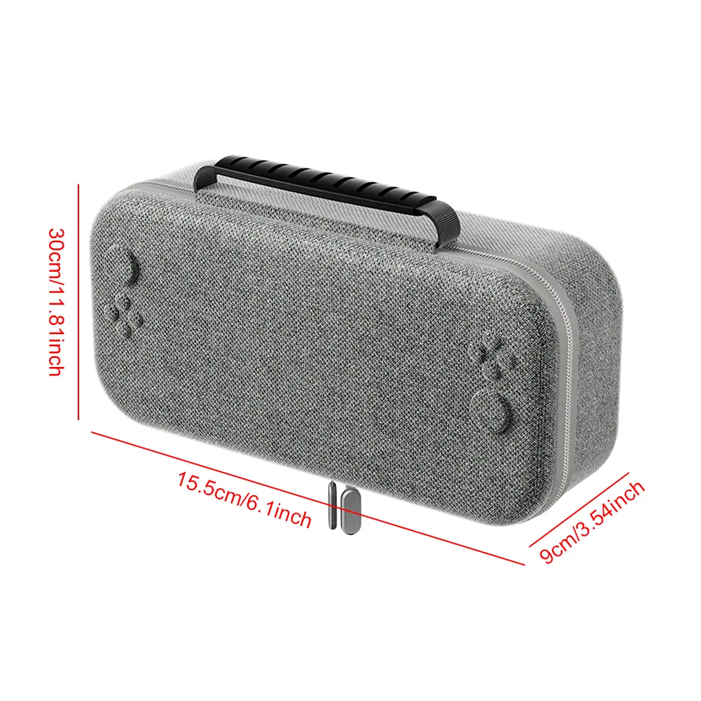 For NS2 Shockproof Console Storage Bag with 12 Card Slots Console Protective Handbag Anti-Scratch Travel Console Protect Handbag