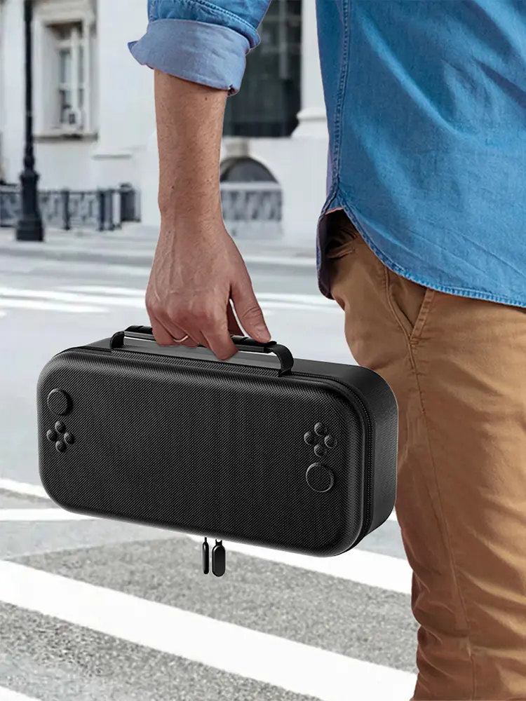 For NS2 Shockproof Console Storage Bag with 12 Card Slots Console Protective Handbag Anti-Scratch Travel Console Protect Handbag