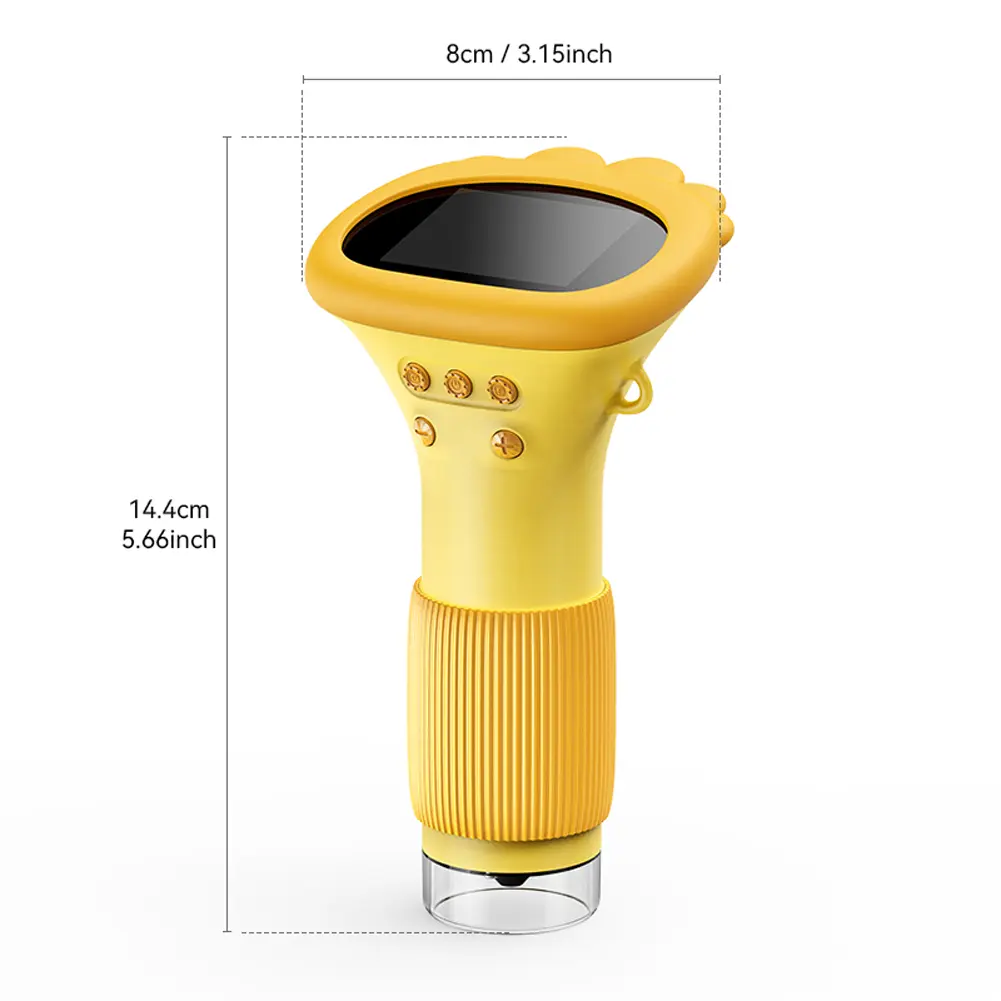 1000X Electronic Magnifier Camera 2MP Lens Pocket Microscope for Kids with 8 LED Light Children Biological Insect Coin Magnifier