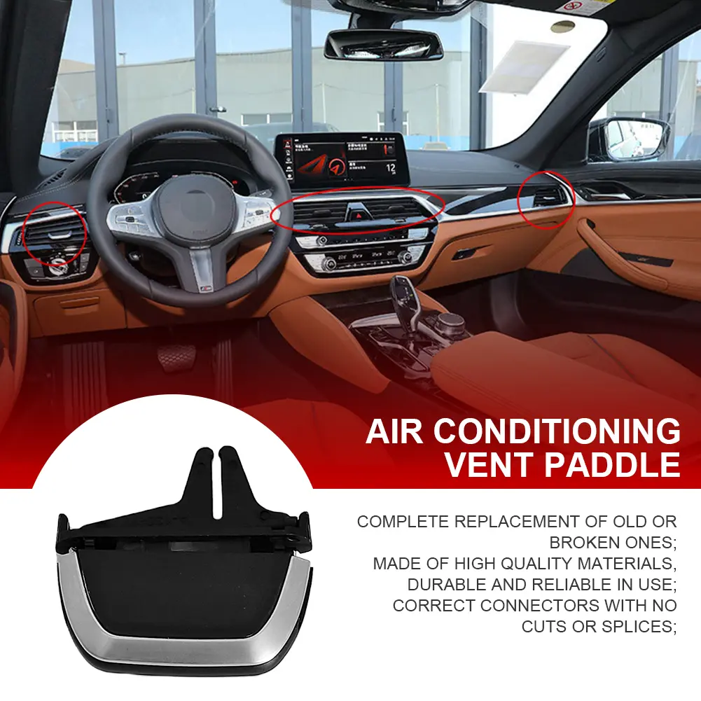 Air Conditioning Slider Clips 64229329579 Ventilation Outlet Tab 64229357867 Air Vent Tab for BMW 5 Series G30 G38 2018-2023