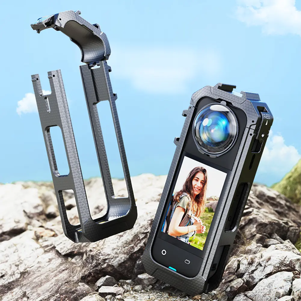 Protective Case PC Magnetic Frame Cage Durable Anti-Drop Urltra-Light Protective Shell Cover For Insta360 X5 Camera Accessories