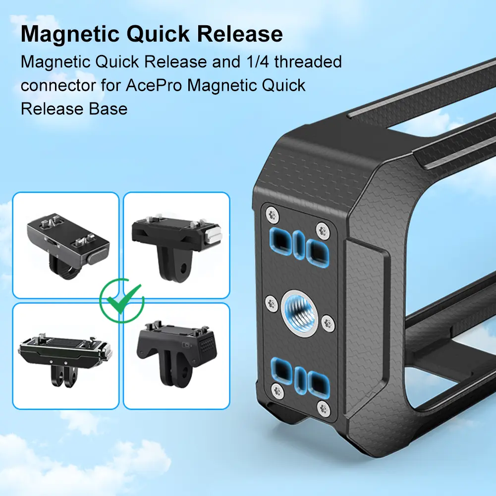 Protective Case PC Magnetic Frame Cage Durable Anti-Drop Urltra-Light Protective Shell Cover For Insta360 X5 Camera Accessories