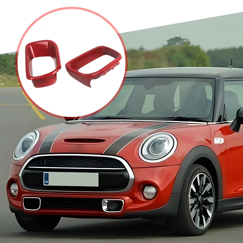 2Pcs Front Bumper Brake Air Duct Cover Trims 51117337809 Car Bumper Cover Front Air Duct Frame for BMW Mini F55 F56 F57 S 14-21