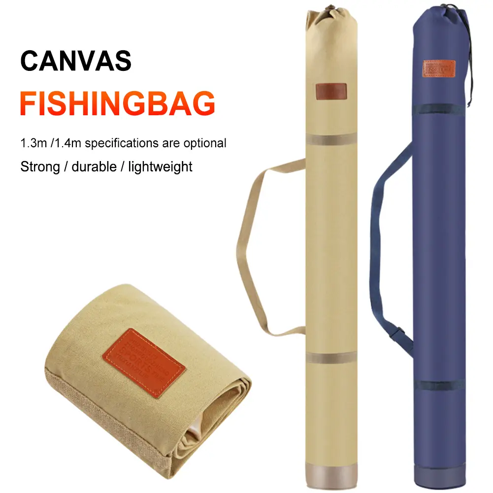 Multifunctional Fishing Gear Storage Bag Large Capacity Fishing Gear Tackle Carrier Thickening Canvas Wear Resistant for Angler