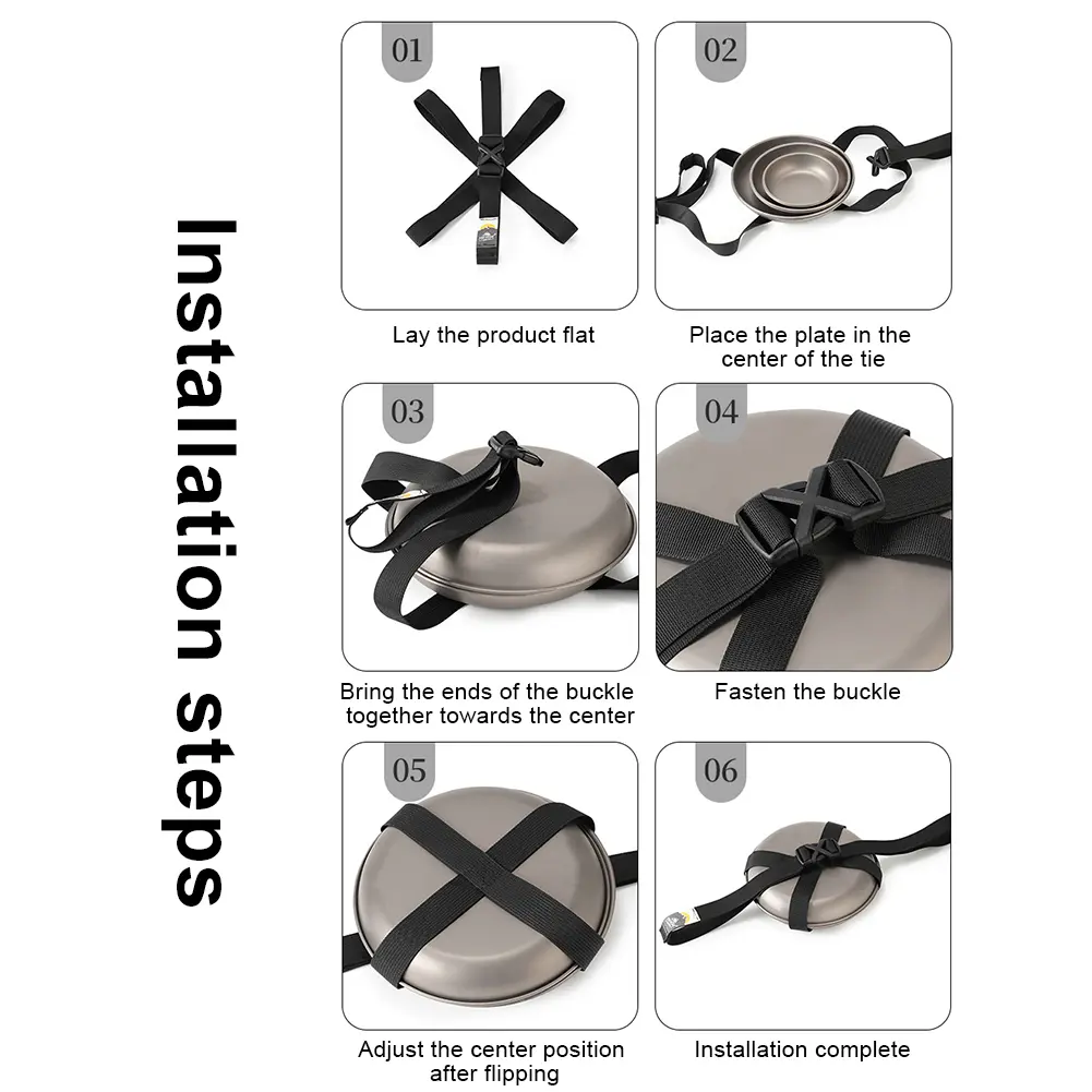 Camping Tableware Storage Strap Adjustable Cutlery Cross Strap Multi-Purpose Luggage Strapping Nylon Strap for Travel Picnic