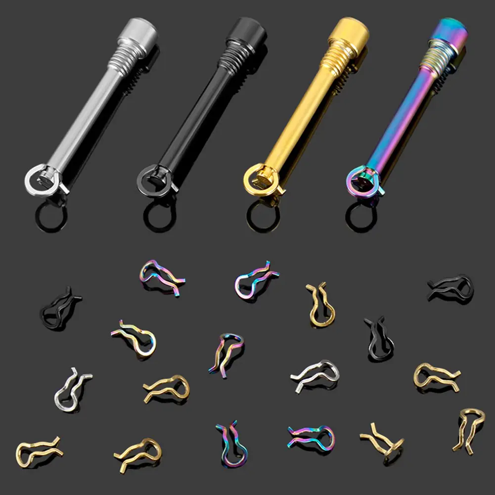 Bicycle Hydraulic Disc Brake Pad Bolts Circlip Retainer Pin Lightweight Titanium Alloy Cycling Bike Accessories