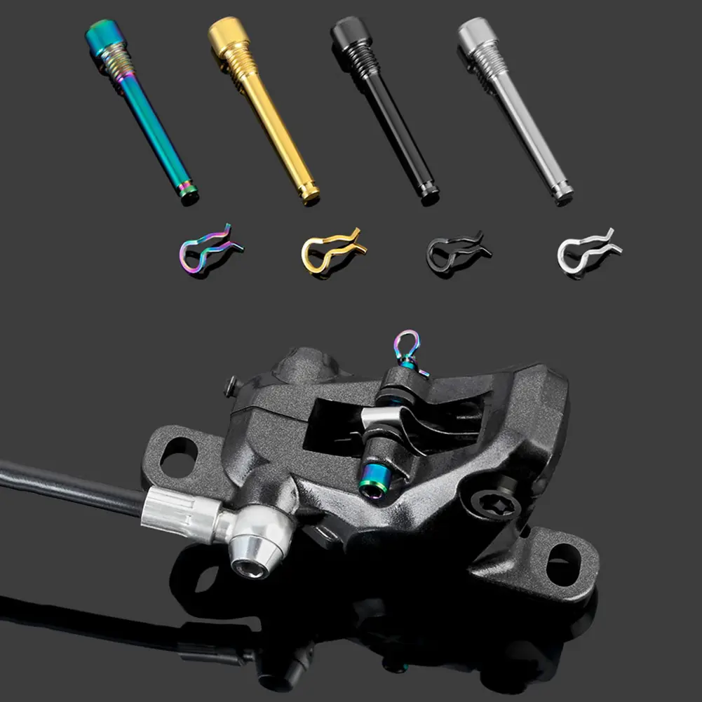 Bicycle Hydraulic Disc Brake Pad Bolts Circlip Retainer Pin Lightweight Titanium Alloy Cycling Bike Accessories