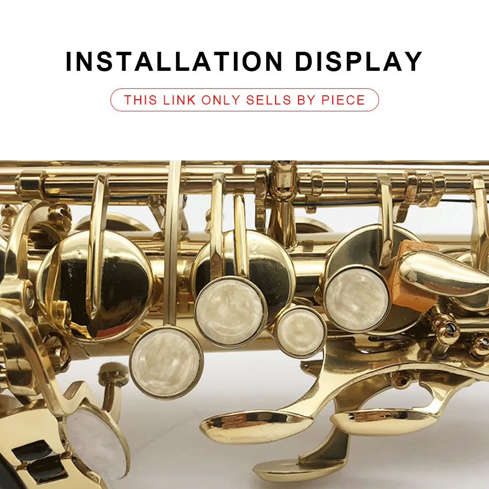 Saxophone Key Buttons Inlays Sax Key Inlays Replacement Pearls Key Buttons Inlays for Alto Tenor Soprano Sax