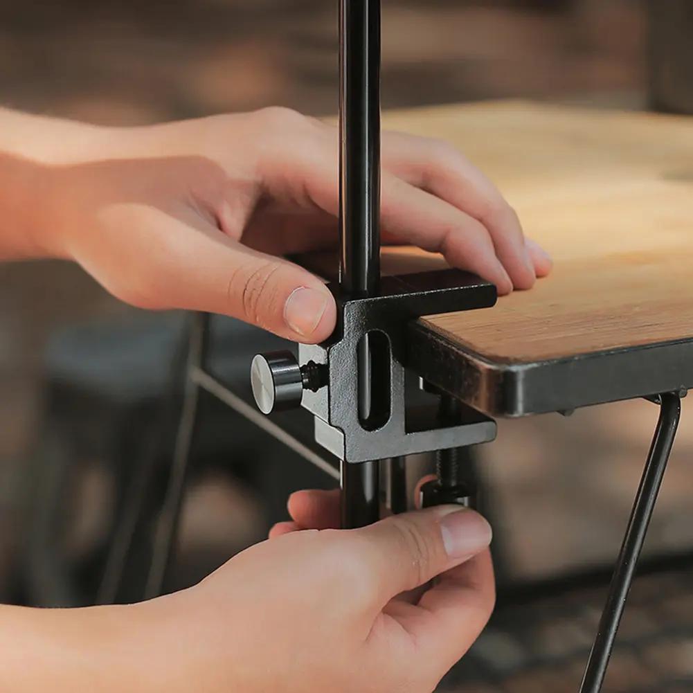 Camping Lamp Table Clip Table Clamp Light Stand Multifunction Table Mount Clamp Aluminum Alloy for Light Camera Microphone