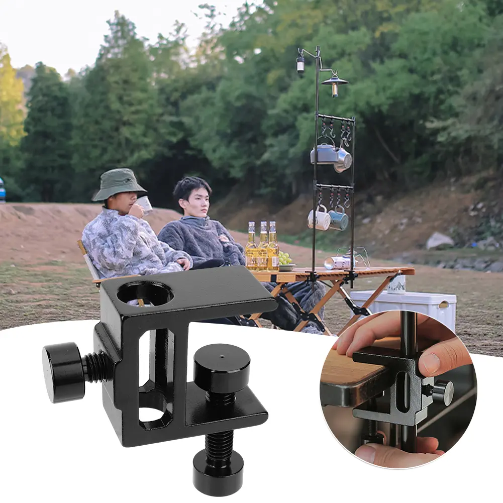 Camping Lamp Table Clip Table Clamp Light Stand Multifunction Table Mount Clamp Aluminum Alloy for Light Camera Microphone