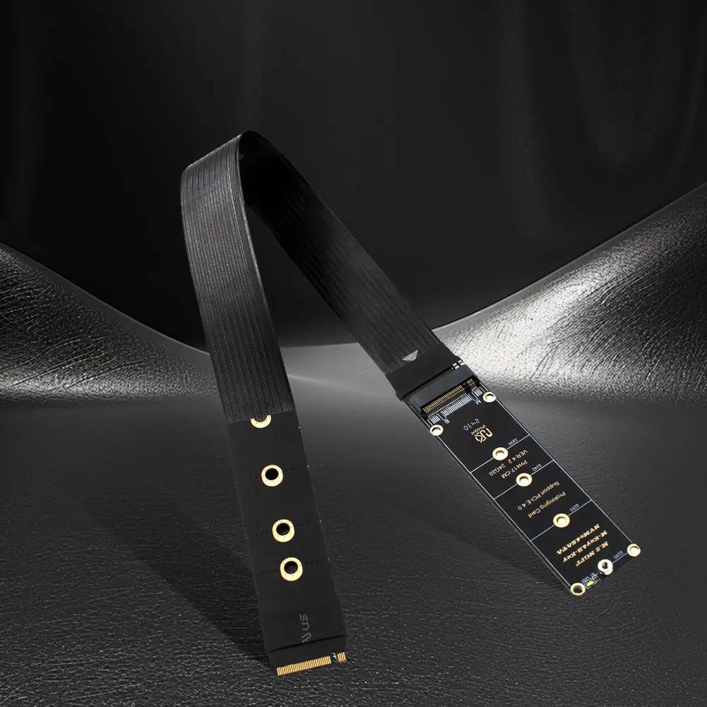 NGFF M-Key PCIe4.0 SSD Extention Card Support PCle4.0 Solid Drive Riser Card M.2 SSD PCI-Express 4.0 X4 M Key Extender