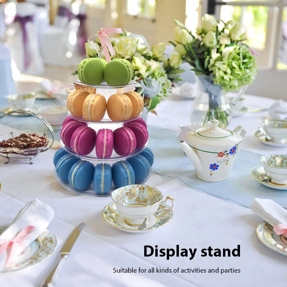 Transparent Cupcakes Tower Rack Candies Storage Shelf Wedding Candies Muffins Tower Stands for Weddings Birthday Parties