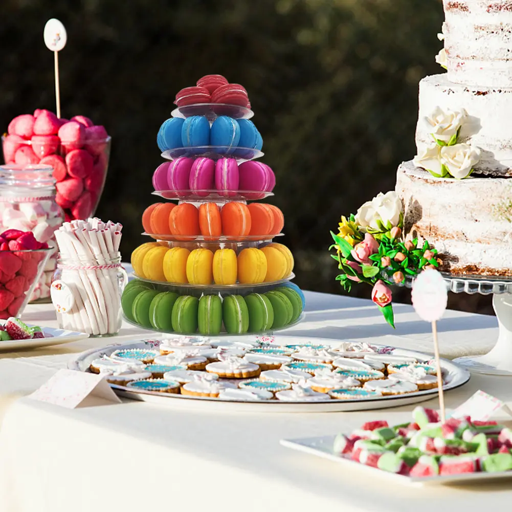 Transparent Cupcakes Tower Rack Candies Storage Shelf Wedding Candies Muffins Tower Stands for Weddings Birthday Parties
