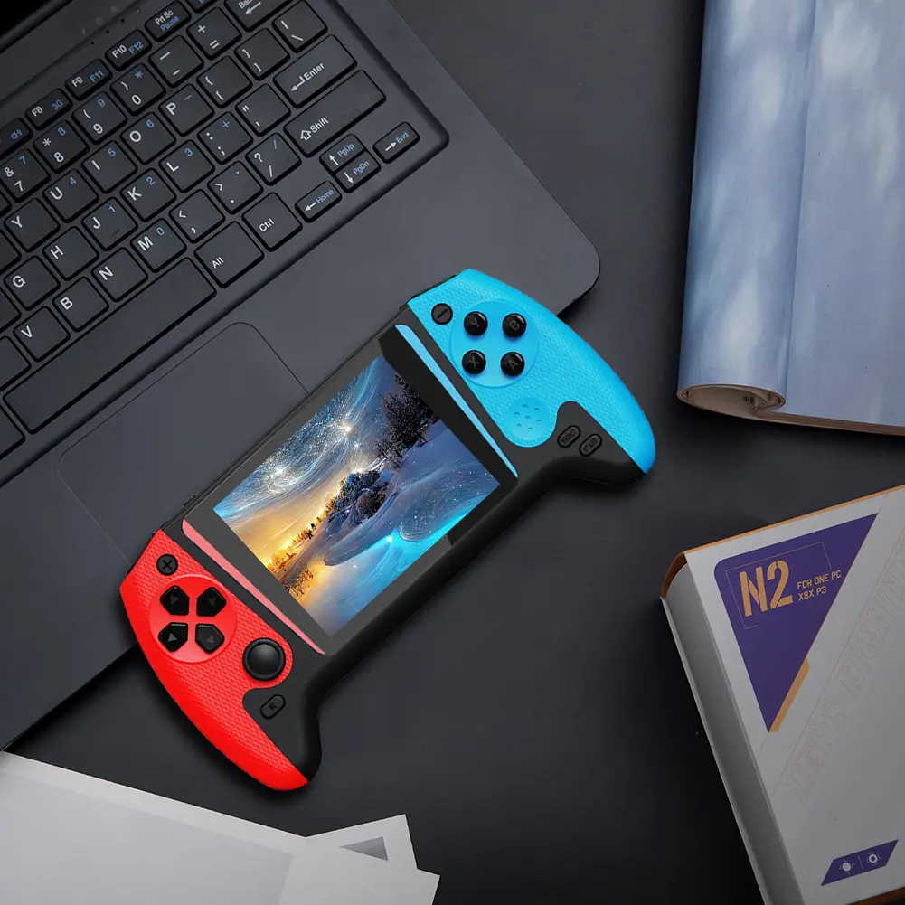 1200mAh Retro Handheld Video Game Console 3.5inch LCD w/ 500 Games for Single Player