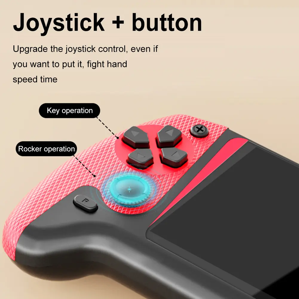 1200mAh Retro Handheld Video Game Console 3.5inch LCD w/ 500 Games for Single Player