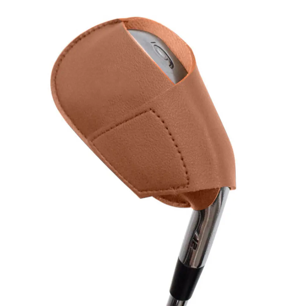 Portable Golf Head Protector Golf Accessoires Lightweight Golf Head Leather Cover for Golfers