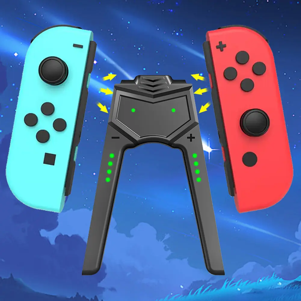 Game Charging Dock Grip For Nintendo Switch OLED Joy Con Joycon Charger V-Shaped Charger Controller Charger Stand Accessories