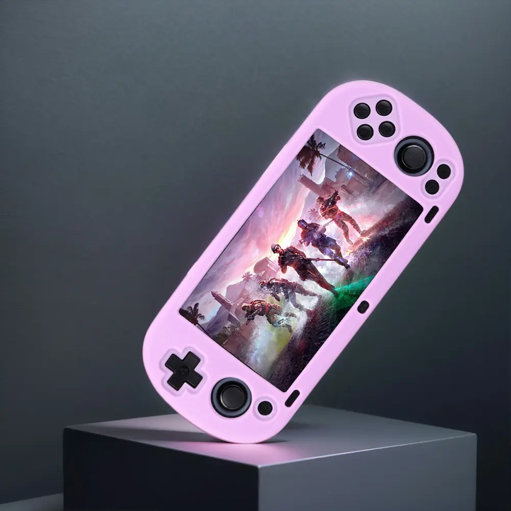 Silicone Protective Case for Trimui Smart Pro Game Console Storage Bag Shockproof Skin Cover Case Protective Cover with Lanyard