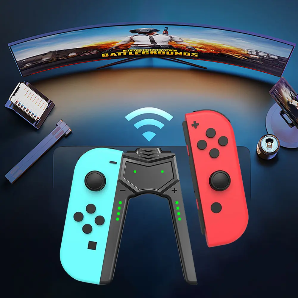 Game Charging Dock Grip For Nintendo Switch OLED Joy Con Joycon Charger V-Shaped Charger Controller Charger Stand Accessories