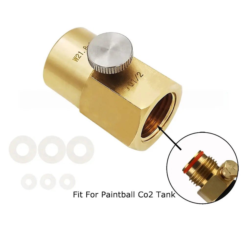 Homemade Beer Barrel Regulator Quick Connect Converter Adapter G1/2 To W21.8-14 CO2 Soda Water Adapter Converter for Soda Bottle